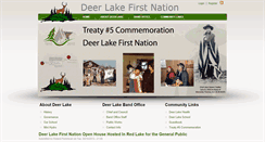 Desktop Screenshot of deerlake.firstnation.ca